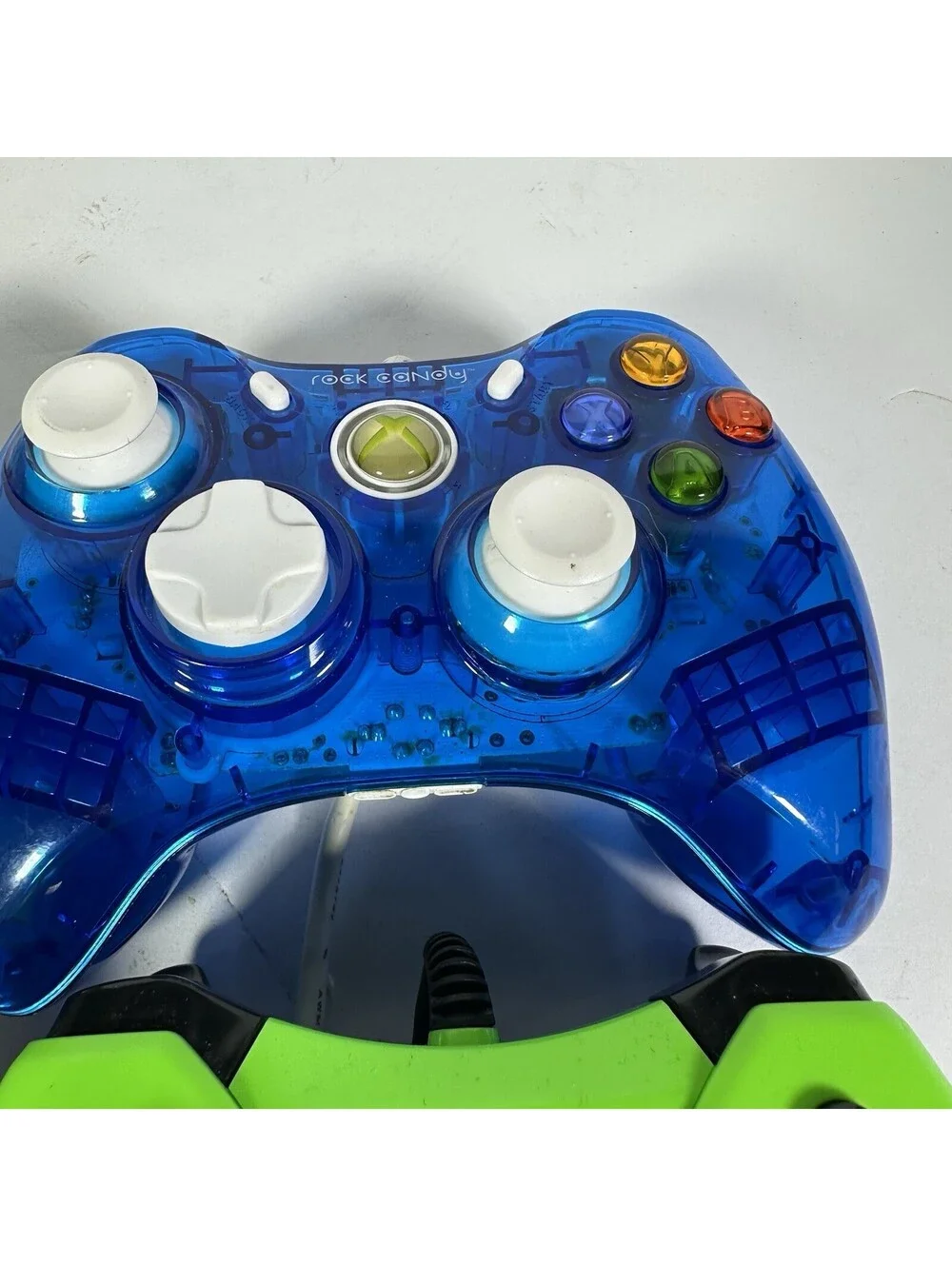 Lot of 4 Wired Video Game Controllers Xbox 360 One Afterglow Rock Candy PowerA